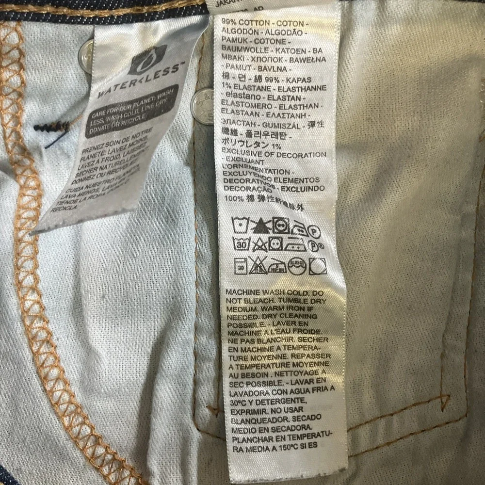Levi's 514 Jeans Mens 32x30 Dark Wash Blue Straight Fit Stretch Denim